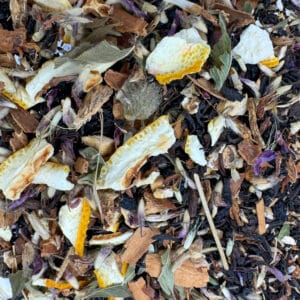 infusion magique, thé bio revitalisant, mélange de thé aux herbes, potion pour le bien-être, mélange d’épices pour infusion, thé aux baies de sureau, infusion apaisante, thé équilibrant, préparation pour thé bio, mélange de thé aux plantes, infusion de druide, thé aux herbes bio, potion apaisante, mélange de saveurs naturelles.