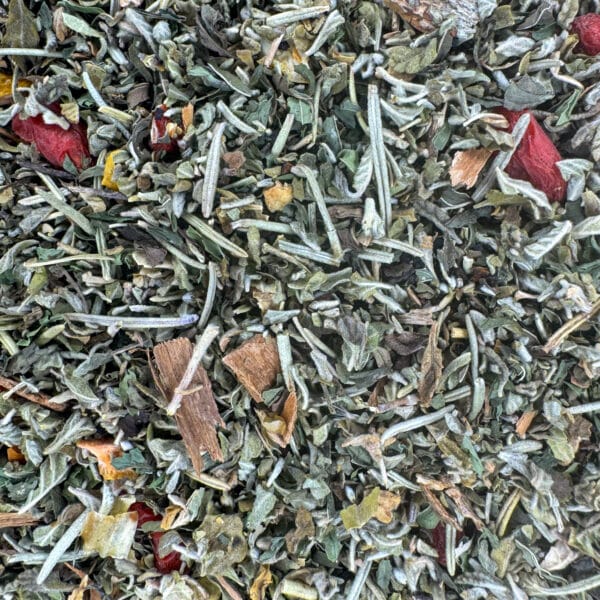 infusion revitalisante bio, tisane pour énergie, mélange stimulant naturel, potion vivifiante, thé bio énergisant, infusion de gingembre et goji, préparation pour boost d'énergie, boisson revigorante et dynamique.