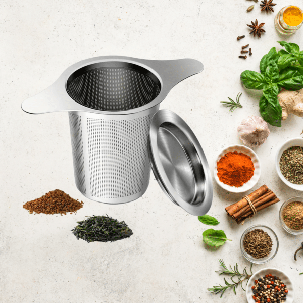 accessoire à thé, filtre à thé, boule à thé, passoire à thé, diffuseur de thé, ustensile pour thé, tamis à thé, infuseur à feuilles, infuseur à herbes, infuseur pour tisanes