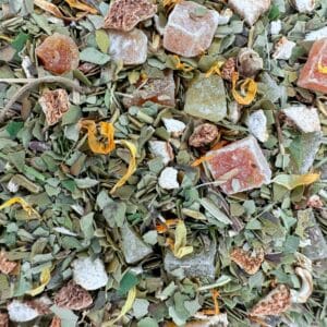 Infusion exotique, Mélange de maté et fruits tropicaux, Tisane de maté vert, Thé aux fruits de l'Amazonie, Mélange aromatique de maté, Infusion bio tropicale