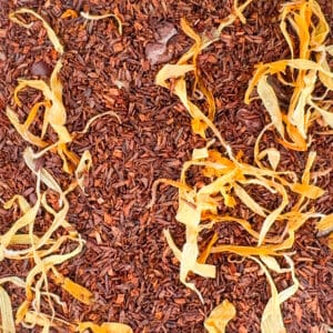 rooibos vanille, infusion rooibos vanille, rooibos deluxe, tisane vanille, infusion naturelle sans caféine, rooibos gourmand, rooibos cacao, rooibos fleurs, infusion artisanale suisse, tisane sans arômes, rooibos de qualité, mélange premium rooibos