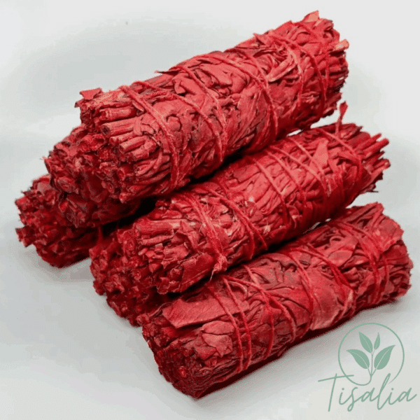 sauge sang de dragon, bâton sauge résine, smudge stick sang de dragon, purification intense, sauge blanche et résine rouge, encens de protection, sauge spirituelle, fumigation sauge dragon, rituel purification